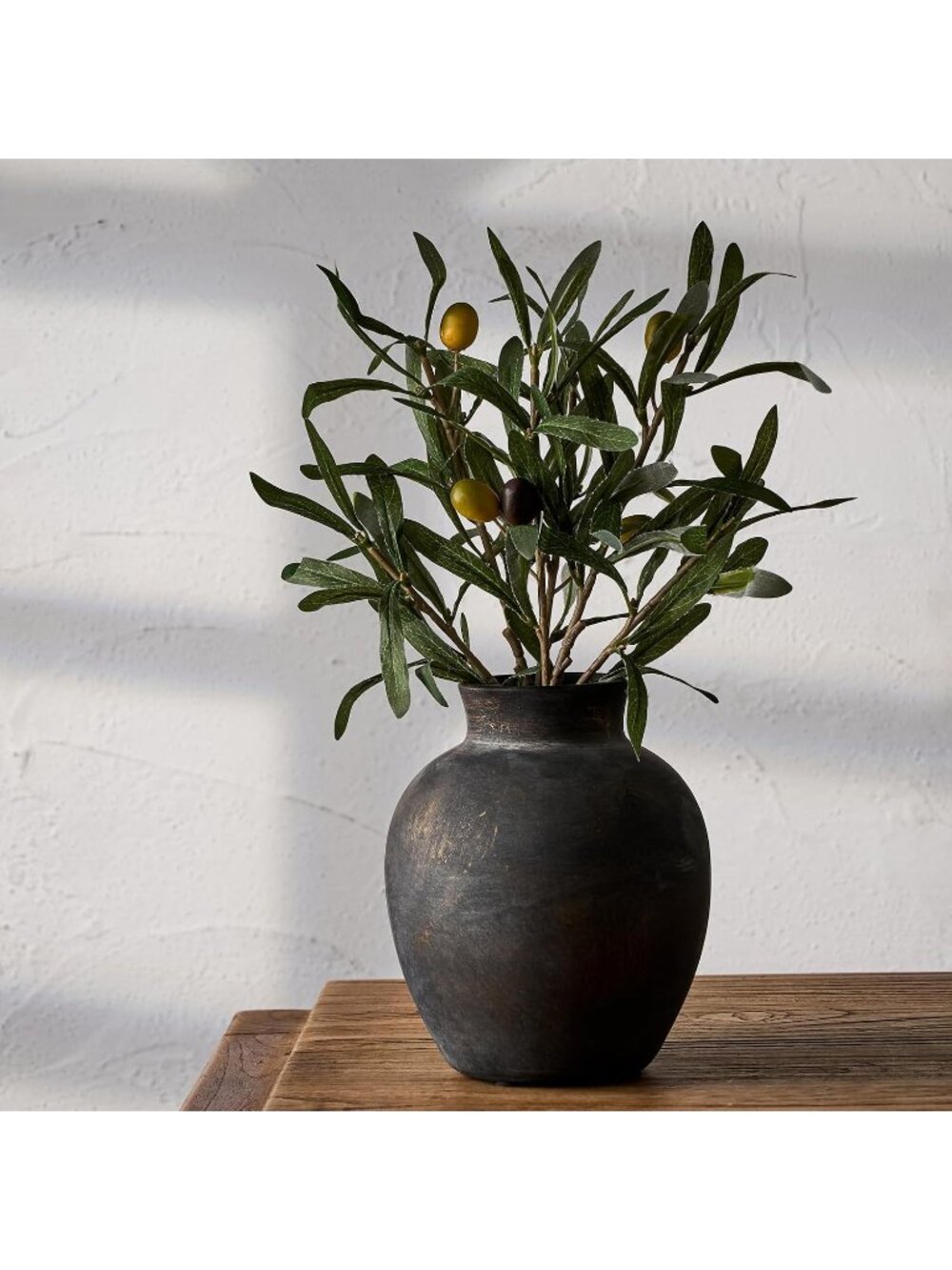 6 Inch Terracotta Ceramic Flower Vase Rustic Farmhouse Living Room Home Decor